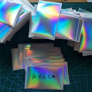 Waterproof Adhesive Eggshell Vinyl Logo Stickers Scratch Off Blank Labels for Packaging for Waterproofing and Durability