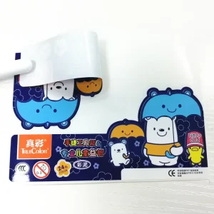 Waterproof Adhesive Opaque Label Sticker with Customized Color and Glossy Finish for Children’s Toy Labels