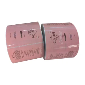 Waterproof Adhesive Sticker Labels for Cosmetic Bottles Custom Printed UV Resistant Designs Loose Powder Use Adhesive Paper