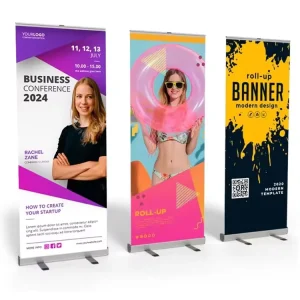 Waterproof Advertising Display 85×200 Wide Roll up Banner Roll up Banner Stands Promotional Flags Roll up Party Flags Banners