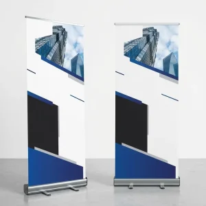 Waterproof Banner Enrollable Roll Up Banner Minimalist Design Office Press Conference Advertising Display Stand