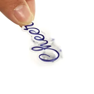 Waterproof Branding Decorative Transparent Clear Vinyl PVC Custom Transparent Print Round Circle Logo Sticker Label