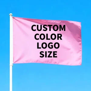 Waterproof Eco Friendly Polyester Flag Full color Personalized Logo Design Printing Any Size