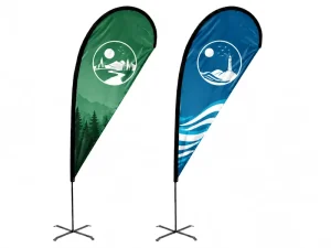 Waterproof Feather Flag Heavy Duty Banner Flag for Auto Show