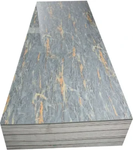 Waterproof Fire Resistant Rot Proof Eco Friendly Easy To Install Insect Proof Classic High Glossy Premium PVC Marble Wall Panel