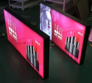 Waterproof Frameless Aluminum LED Fabric Advertising Light Box for Indoor Use
