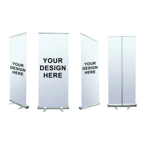 Waterproof Lightweight Custom Foldable Aluminum Roll up Banner Vertical Display Stand for Trade Show Exhibition Booth