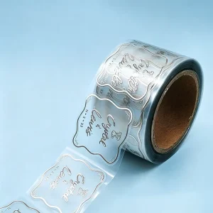 Waterproof Luxury UV DTF Decals Labels Custom 3D Metal Gold Silver Foil Logo Heat Transfer Sticker Hot Stamping Label