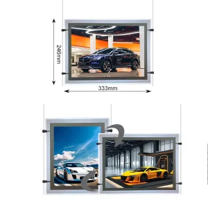 Waterproof Magnetic Crystal LED Light Box with Acrylic Panel 2835 LED Strip Eco-friendly