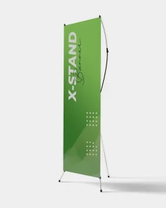Waterproof Outdoor Advertising Exhibition X Banner Stand Portable Stand-Alone Mounting Vinyl Polyester Digital