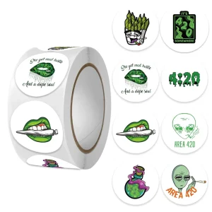 Waterproof PVC Air Cushion Sealing Adhesive Sticker Self adhesive UV Coated Label for Supermarket Grocery & Promotion Use