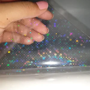 Waterproof PVC Holographic Lamination Film Self Adhesive Advertising Poster Cold Laminate Vinyl For Decorative Material