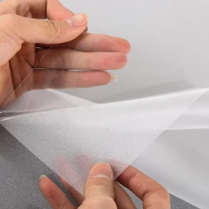 Waterproof PVC Self Adhesive Frosted Sticker Glass Window Decal Privacy Film for Bedroom Bathroom Office Decorative
