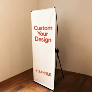 Waterproof Portable X Banner Stand Custom Printed Color Logo Graphic Foldable Lightweight Exhibition Advertising X Frame Banner