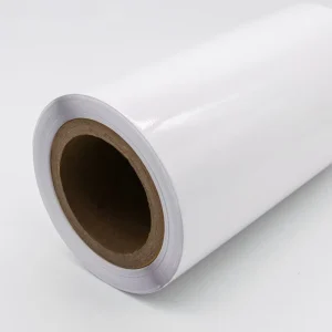 Waterproof Self Adhesive Pvc Film Sticker White Gloss/transparent Adhesive PVC Sticker