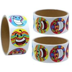 Waterproof Self adhesive Round Sticker Christmas Stickers Cute Vinyl Custom Stickers