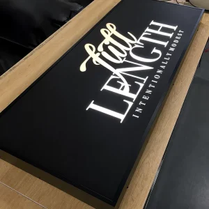 Waterproof Single Side Metal Front Lit Lightbox Anti rust Metal Frame Indoor Outdoor Shop Brand Display Advertising Signage
