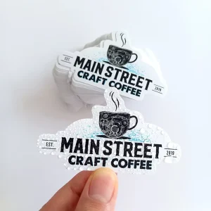 Waterproof Sticker Logo Adhesive Label Printing Holographic Vinyl Custom Die Cut Sticker