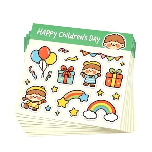 Waterproof Stickers Custom Self Adhesive Vinyl Sticker Sheet Decorative Customized Kiss Cut Stickers Labels