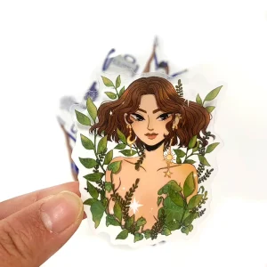 Waterproof Transparent Clear Vinyl PVC Custom Print Round Logo Sticker Labels 100 Pcs Promotion