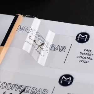Waterproof Transparent PVC Sticker Paper Roll Printing Paper Sticker Self adhesive Label Transparent Plastic Sticker Label Sheet