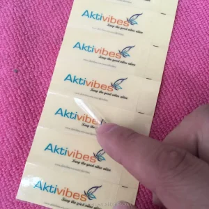 Waterproof Transparent PVC Vinyl Sticker clear Vinyl Sticker for Clothing