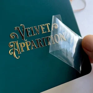 Waterproof UV Transfer Sticker Label Self adhesive clear Transparent Decal 3D Sliver Glod Stickers Customized Logo Vinyl Sticker