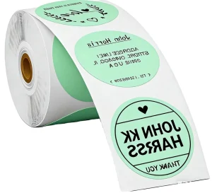 Waterproof Vinyl Adhesive Round 3×3 Inch Custom Personalized Logo Stickers CMYK Offset Printed Roll Packaging Labels