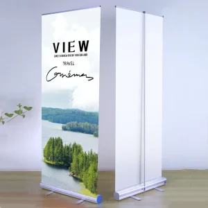 Waterproof Windproof Lightweight Portable Retractable Roll Up Banner Aluminum Frame Event Promotion Product Launch