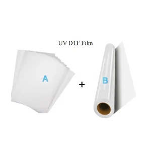 We Print Your Design on 4D 3D B Film UV DTF Printed Printer Transfer 31*100M UV DTF Roll B Film