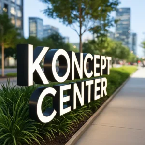 Weather Resistant Stainless Steel LED Backlit 3D Letter Sign, Multi-Color Custom Font Size Brand Advertising Letters