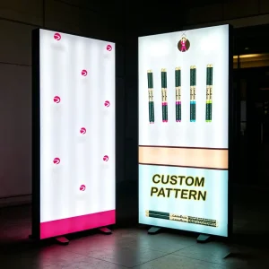 Weatherproof Bright LED Light Source Full Color Sublimation Print Retail Store Cafe Outdoor Promotional Standing Sign Light Box