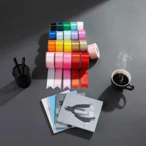 Webbing Factory Custom Printed Polyester Ribbon Logo Christmas Ribbon Satin Ribbon for Brand Name Gifts Single Face Free Sample