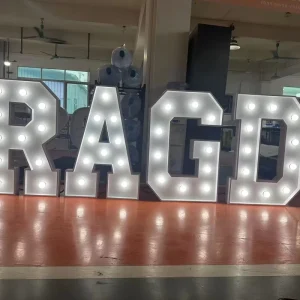 Wedding Events Mr and Mrs Neon Light Bulb Letter Sign Giant 4ft Marquee Letters Advertising Companies