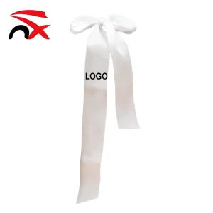 Wedding Party Decorations Polyester White Satin Ribbon Wine Bottle Decoration Chair Ribbon for Party Supply