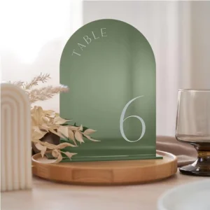 Wedding Table Numbers with Stands Double Sided Acrylic Signs