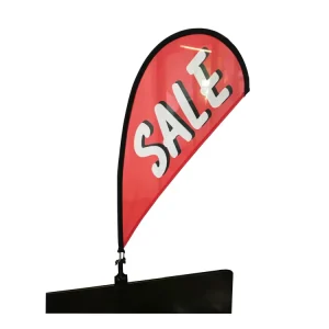 Weihai WZRODS Mini Printing Car Flag With Clip Premium With Customized LOGO Small Teardrop Banner Pole for Advertising