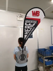 Weihai WZRODS Worldwide Budget Version Backpack Flag for Outdoor Promotion and Display Effect