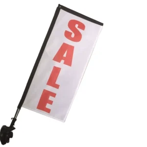 Weihai Wzrods Promotional Mini Advertising Display Custom Design Suction Cup Feather Teardrop Shape Flag Banner