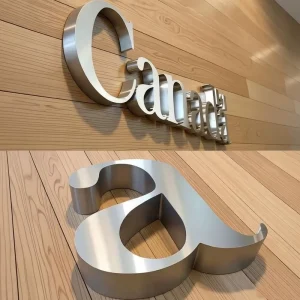 Welded Fixed 3D Stainless Steel Letters IP65 Waterproof Wall Mount Advertising Logo Display Signage for Mall Company High Rise