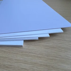 White 3mm Lightweight Eco-Friendly PVC Board for Advertisement Printing 1.22m*2.44m Size