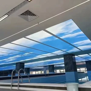 White Frameless Soft Film Ceiling LED Light Box Recessed Suspended Custom Factory Direct