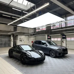 White Garage Working Film Light Solf Film Led Light New Factory Grid Ceiling Light Form China