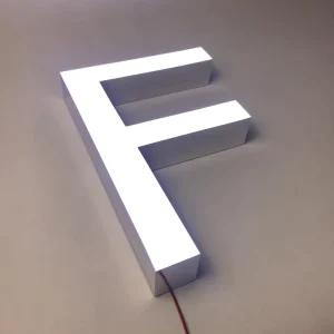 White LED Epoxy Resin Sign