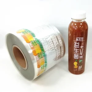 White Silk Screen Printed Vinyl Transparent Self Adhesive Roll Label Sticker for Mango Juice and Beer