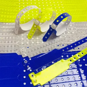 Wide Face Plastic Id Bracelet Customized Entertainment Fashion Wristbands for Party