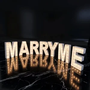 Will You Marry Me Led Sign Marry Me Letters with Light Custom Wedding Decor Lights Marquee Letter 4Ft Led Numbers Giant