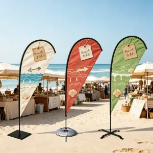 Windless Swooper Flag for Outdoor Roadside Advertising