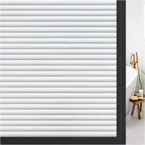 Window Privacy Film Frosted Glass Film for Bathroom Non Adhesive Static Cling Removable Window Sticker for Glass Door