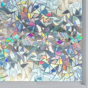 Window Privacy Film Non Adhesive Cling Static UV Protection Frost Glass Window Film Sticker Home Decor